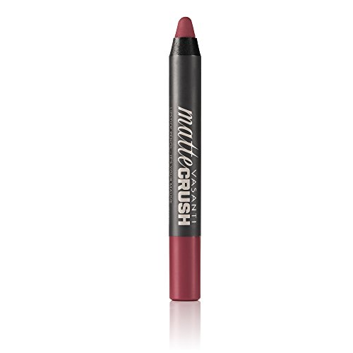 VASANTI Matte Crush Lipstick Pencil (It's Your Mauve - Rose Mauve) - High Pigmented Waterproof Soft Matte Lip Liner Makeup Cosmetics