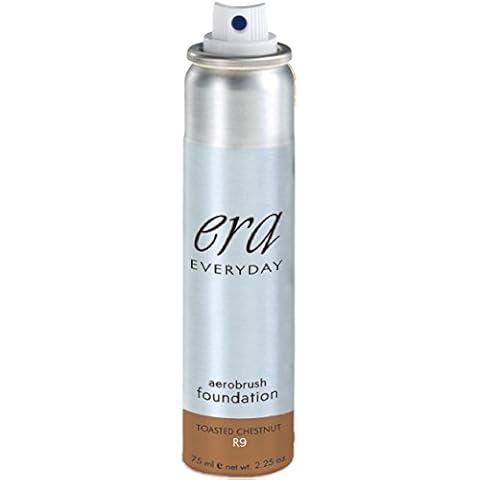 ERA Everyday Aerobrush Foundation Makeup, R9 Toasted Chestnut, 2.25 Ounce Cover