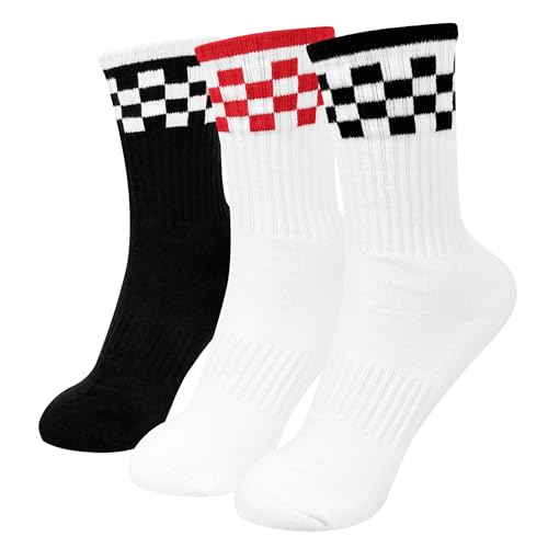 7DAYSSOCKS Women's Crew Tennis Socks (Multi-Pack) - Court-Ready Performance, Cushioned Comfort, Moisture-Wicking