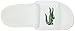 Lacoste Men's Croco 1.0 Slide, White/Green, 7