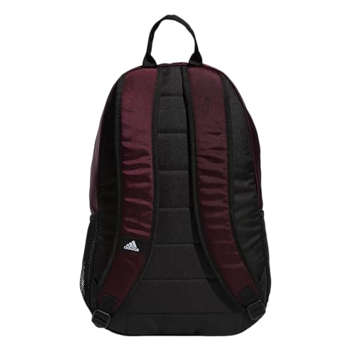 Image of adidas 17L Unisex Striker Ii Team 4 Compartment Backpack, Maroon /Black /White, One Size