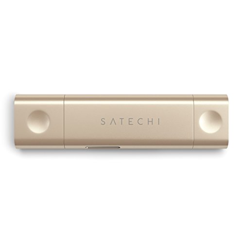 Leitor de Cartão Micro/SD para Dispositivos TYPE-C Mackbook, Notebook e mais - Satechi (Dourado)