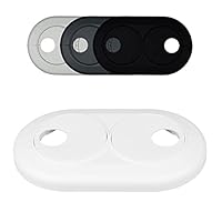 FUX Doppel Heizungsrohr Rosette, Rohrabstand variabel, Loch-Ø: 15mm - 28mm, Rohrabdeckung, Verkleidung, Heizkörper Rosetten, Abdeckungen Heizungsrohr (18mm, weiß RAL 9016)