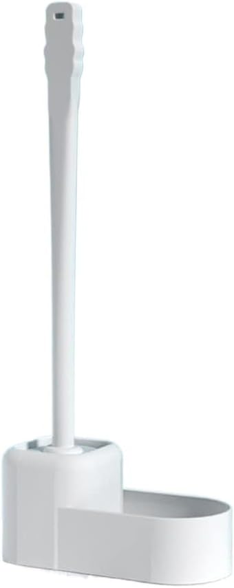 Toilet Brush Holder, Toilet Brush Holder Household Bowl Set Creative Free Punch Bathroom New Long Handle No Dead Corner(Blue)