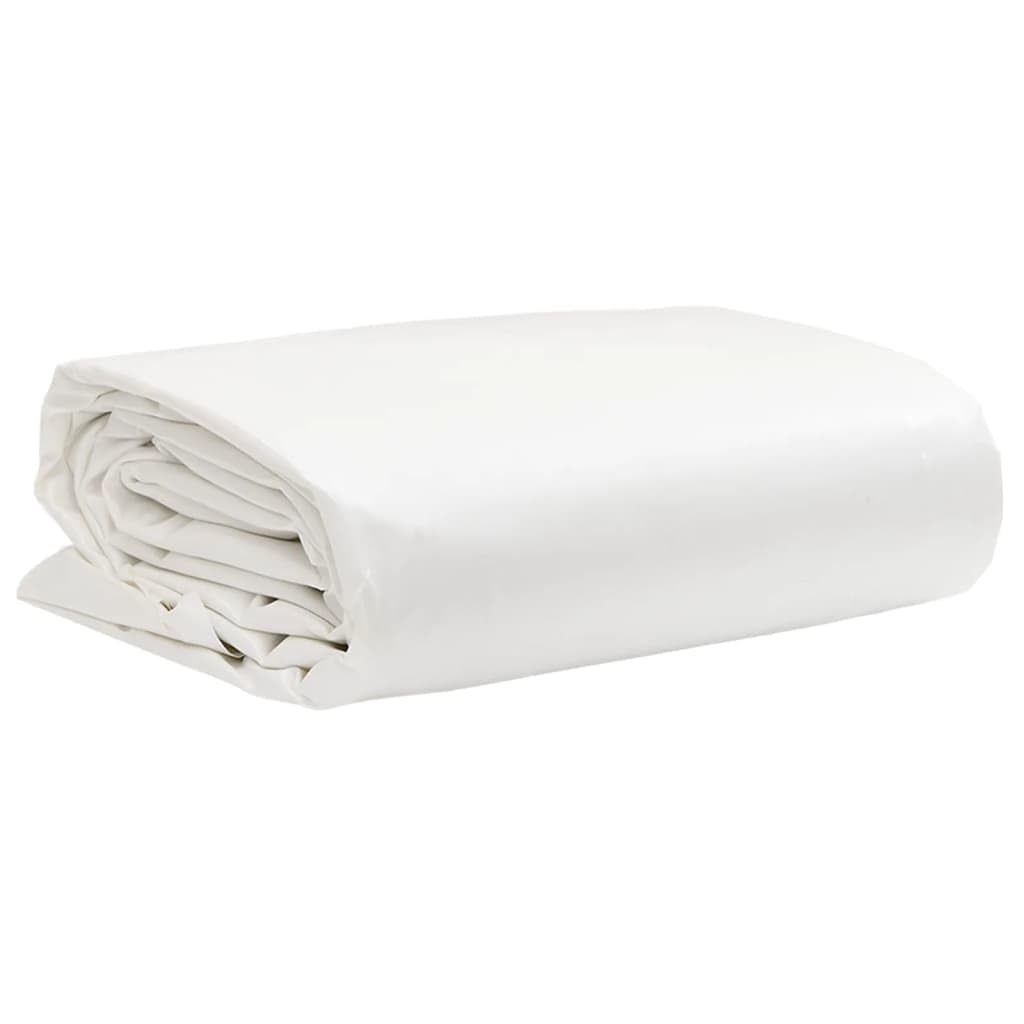 Abdeckplane Weiß 3 x 5 m Canvas mit PVC Beschichtung 650 g m² wetterfest UV schutz regenschutz für Garten pool Auto Fahrrad Anhänger Wintercamping