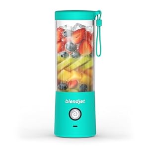 BlendJet Portable Blender for Smoothies & Shakes – 16oz BlendJet 2 Cordless Personal & Small Blender, USB-C Rechargeable & Self Cleaning – Quiet Mini Travel Blender with Stainless Steel Blade (Mint)