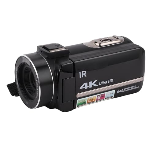 Caméra Vidéo 4K pour Créateurs de Contenu Caméscope 64MP