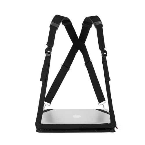 Arnés portátil para laptop ajustable con mouse pad miniatura 4