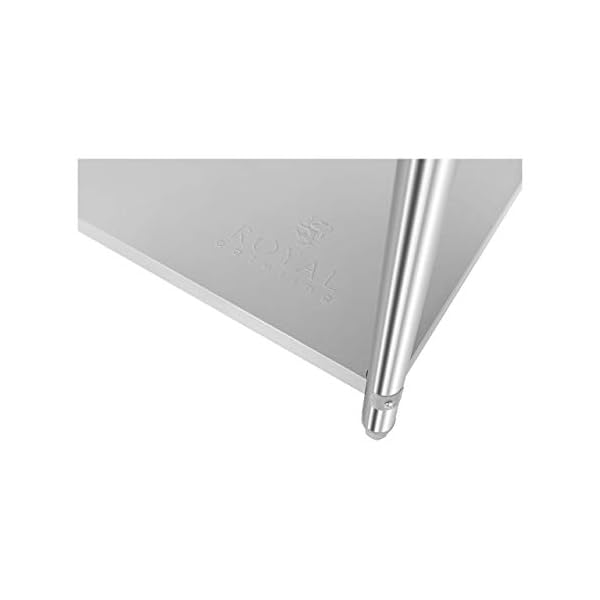 Royal Catering - RCAT-120/60-H - Stainless Steel Work Table with Overshelf - 2er – Bild 3