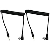 YINETTECH 2 PCs 2,5 Mm auf CL-PC Sync-Buchse Blitzkabel 30-100 cm für Kamera-Blinker