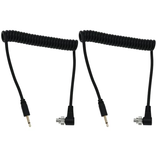 YINETTECH 2 PCs 2,5 Mm auf CL-PC Sync-Buchse Blitzkabel 30-100 cm für Kamera-Blinker