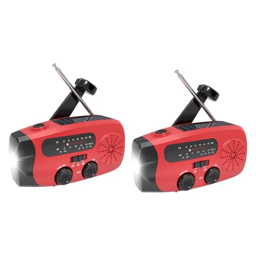 Nybhyjka Radio Portátil, Radio con Cargador de Manivela Manual, Reproductor MP3 Multifunción con Panel Solar, Manivela y USB para Emergencias, Senderismo y Cortes de Energía en Exteriores