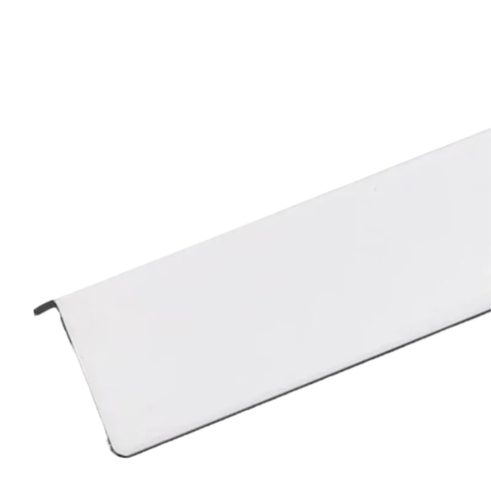 50cm Length Corner Protection Strips Aluminum Alloy Metal Wall Protection Strips Corner Anti-collision Stickers(White,4x4x50cm 10Pcs)