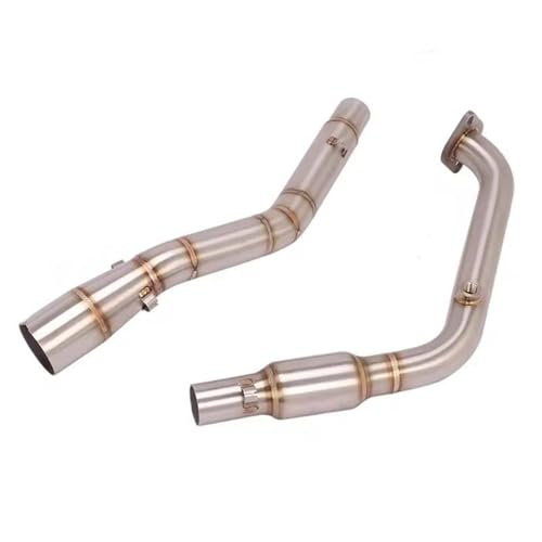 に適合するヤマハ YZF R15 R125 V3 V4 YZF-R15 MT-15 2020-2023 YZFR15 YZFR125 MT15 用 フロントミドルリンクチューブ オートバイサイレンサー 排気管 マフラー リンクチューブ(カラー1)