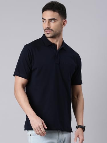 Image of Classic Polo Men's Half Sleeve Polo Neck Authentic Fit Solid Cotton T-Shirt