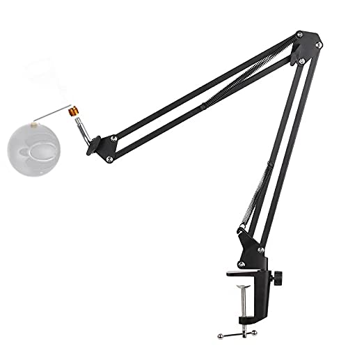 Blue Snowball Microphone Boom Arm Stand Desktop - Mic Stand Suspension Boom Scissor Arm Stand Compatible with Blue Snowball iCE Mic by TIKmobre