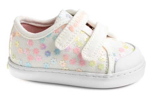 Pablosky Lona 980600, Scarpe da Ginnastica Bimba 0-24, Bianco, 22 EU Larga