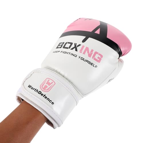Guantes de boxeo resistentes con cuero de PU y ventilación para saco de boxeo 4