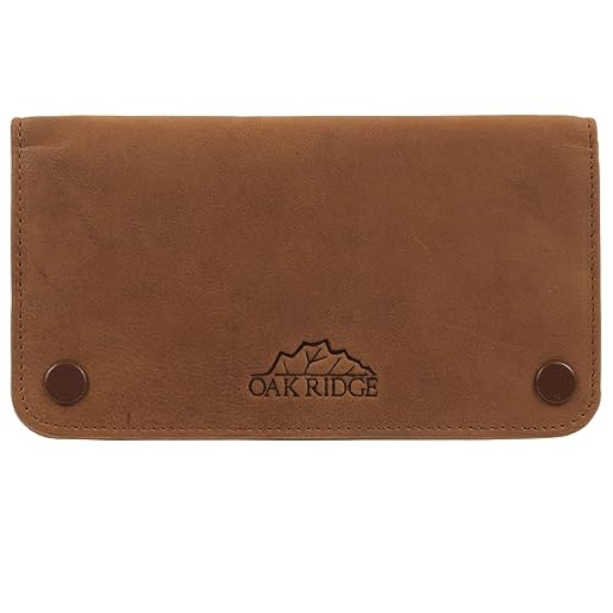 Tan Tobacco Pouch with Stud Fastener, Stylish Accessory
