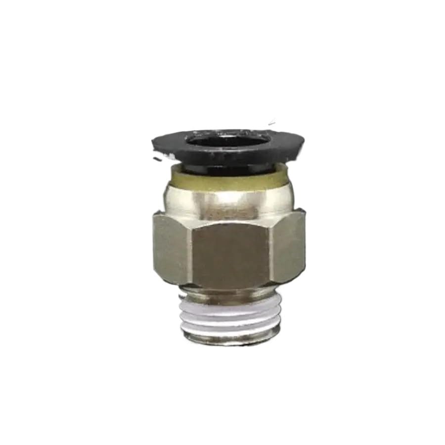 10PC DN8 G1/4" Male x Fit Tube OD 10mm Nickel Plated Brass Pneumatic Air Hose Quick Connector Push in Coupler Water Gas Oil Fitting