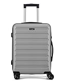 FLIEE Cabin Suitcase Hard Shell | Lightweight Suitcase | Telescopic Handle | TSA 3 Digit Combination Lock | 55x40x20cm Cabin | Suitable for Ryanair, Easyjet, Jet 2 Paid Carry-ons | (Grey, Cabin 20'') - Image 9