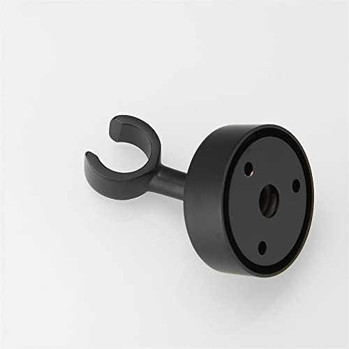 Soporte de latón ajustable para teléfono de ducha negro mate 6