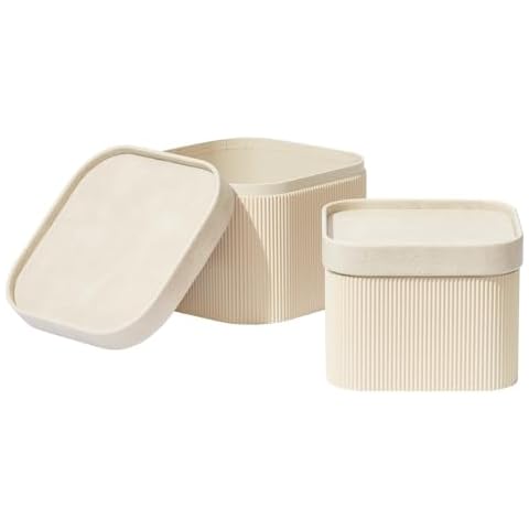 LA JOLIE MUSE Fluted Storage Baskets Cover