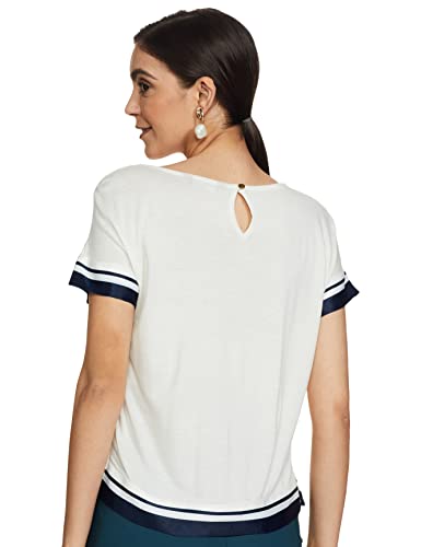 Image of Marks & Spencer Womens Printed Viscose Round Neck Regular Fit Top