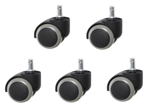Rueda universal de 11mm tipo circlip en color gris para sillas de oficina