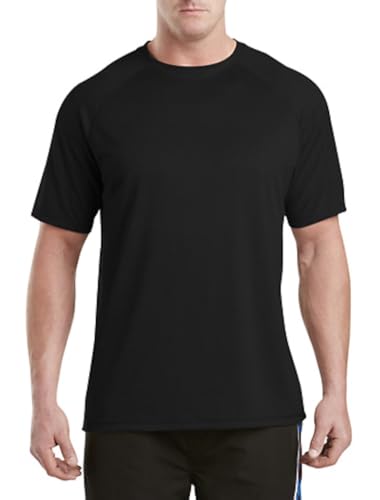 Harbor Bay by DXL Men's Big and Tall Swim Rash Guard T-Shirt