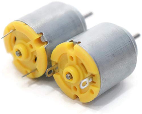 Image of ROBOWAY 3V DC Mini Motor High-Speed Electric Motors for DIY Fan, Toy Cars, School Projects, Science Experiments Iron Body (Pack of 20)