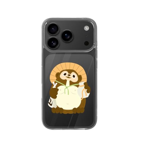 IPhone 17Pro用ケース 信楽焼の狸の置物 狸 アイフォン17用 ケース 透明 スマホケース かわいい 人気 個性的 おしゃれ 携帯カバー