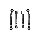 CORE 4X4-4pc Cruise Series Front Adjustable Control Arm Kit - Compatible with Jeep Cherokee XJ 86-01Jeep Comanche MJ 86-92 (Charcoal)