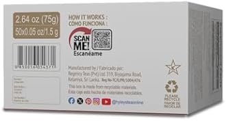 Hyleys Slim Tea Weight Loss Herbal Supplement with Goji Berry - Cleanse and Detox - 50 Tea Bags