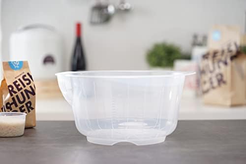 REISHUNGER Rice Washing Bowl (2 l / 26 cm) for washing rice and vegetables
