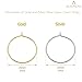 BEADNOVA Wine Glass Charm Rings 120pcs Gold and Silver Plated 25mm Beading Charm Rings Wine Glass Marker for Birthday Party Wedding Festival Favor