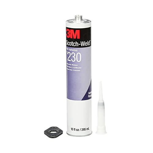3M Scotch-Weld PUR Adhesive TS230, Off-White, 1/10 Gallon Cartridge, 310 ml, 1 Bottle, Fast Set Time, One-Part Strong Adhesive