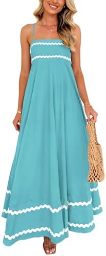 PRETTYGARDEN Women's 2026 Summer Flowy Maxi Dress Casual Sleevele...