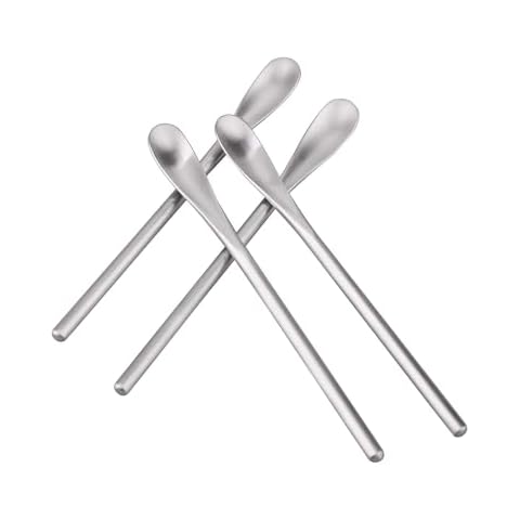 IMEEA Coffee Stirrers Demitasse Espresso Spoons SUS304 Stainless Steel Coffee Stir Sticks 5.9-Inch Tea Spoon, Set of 4 Cover