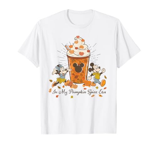 Disney Mickey & Minnie in My Pumpkin Spice Era Fall Coffee T-Shirt