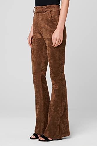 [BLANKNYC] Womens Luxury Clothing Vegan Leather Wide Wale Corduroy Flare Pant2