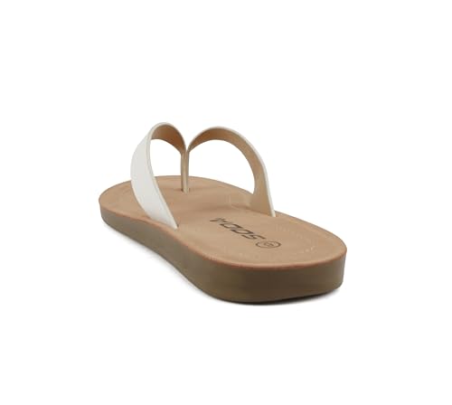 Image of Soda Shoes Women Flip Flops Basic Plain Slippers Thongs Sandals Strap Casual Beach Ella-S