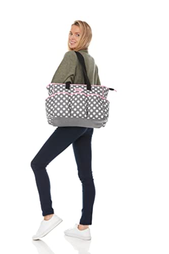 Disney Unisex Baby Cudlie Disney Diaper Tote Bag for Moms | Large Spacious Travel for Baby Boy and Girl | 17-inch Multi-functional Baby Bag Disney Diaper Bag (pack of 1)