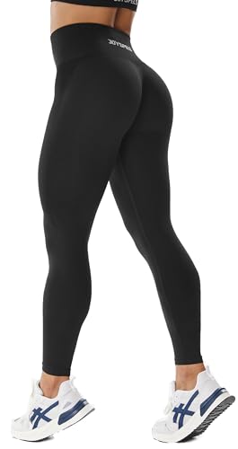JOYSPELS Women's Butt Lift Leggings - Pirate Black M
