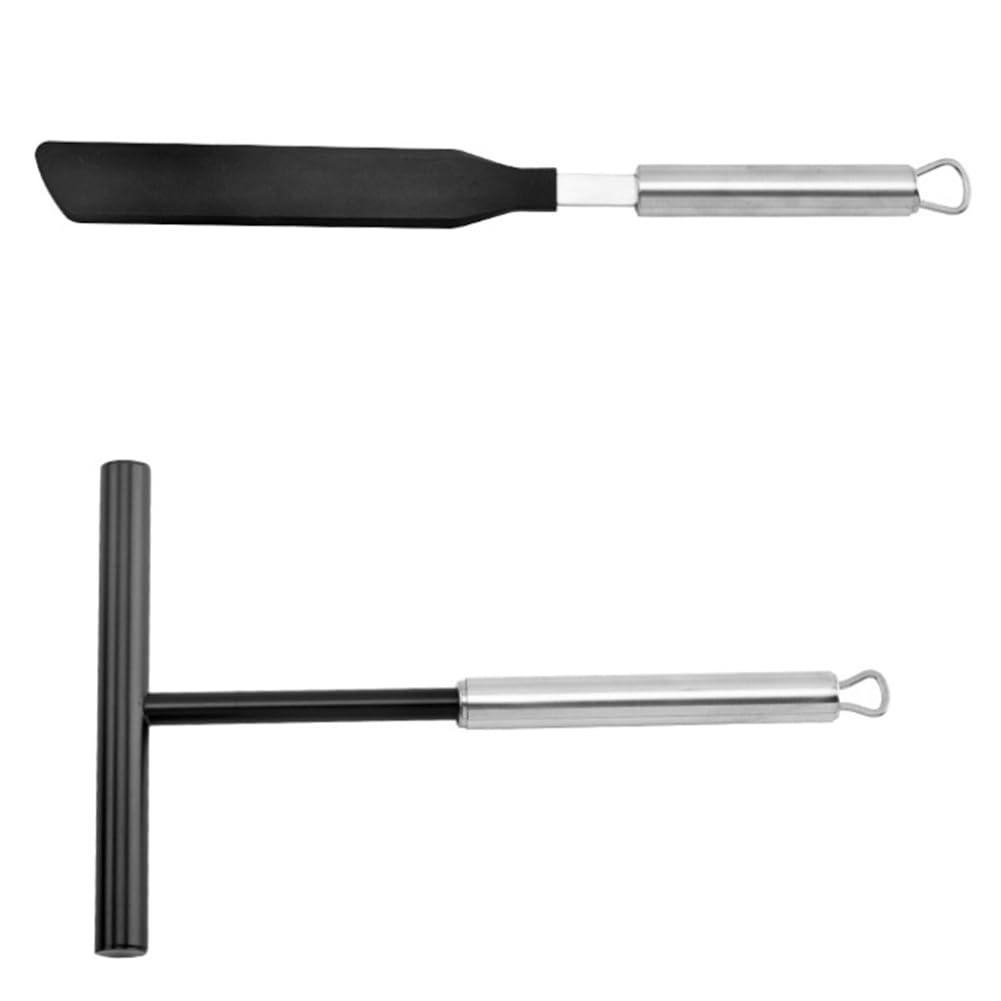 CTRLZS Crepe Spreader Spatula Set Crepe Pan Making Tools Batter Spreader Kitchen Utensils Stainless Steel Spreading Tools