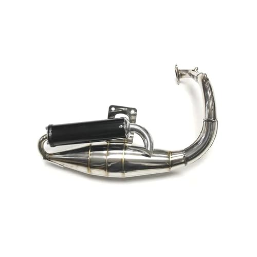 バイクマフラー DIO 50 DIO50 AF18 AF24 AF27 AF28 AF30 オートバイ モーターバイク 排気システム マフラー パイプ 304 ステンレススチール エキゾーストパイプ(黒)