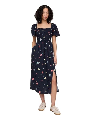 Image of Gap Women's V-ss Smocked Bodice Midi - Marbella
