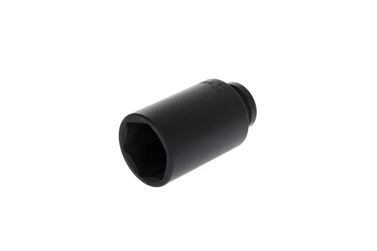 Gedore Red Red Gedore Impact Wrench Socket, Socket, 1/2" 12.5 Mm Drive, Hex, Af 32 Mm, Long, Machine-Operated, Automotive, R63003215