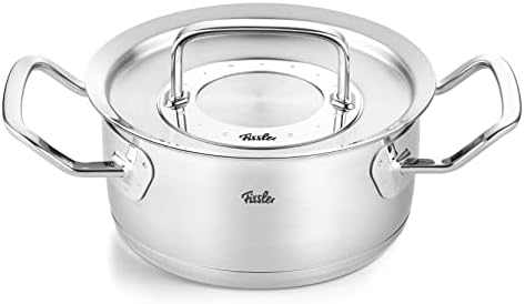 Fissler Original-Profi Collection Roasting Pot (Diameter 16 cm, 1.4 litres) Stainless Steel Cooking Pot with Metal Lid - Induction