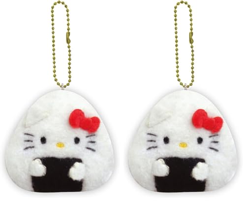 [ケイカンパニー] サンリオキャラクターズ (おにぎりシリーズ) ボールチェーンマスコット ハローキティ SAON-BM-KT Ｈ6.5×Ｗ7.4×Ｄ3cm (× 2)